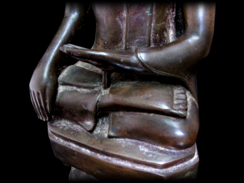 Extremely Rare 18C Bronze Burma Shan Buddha #BB61